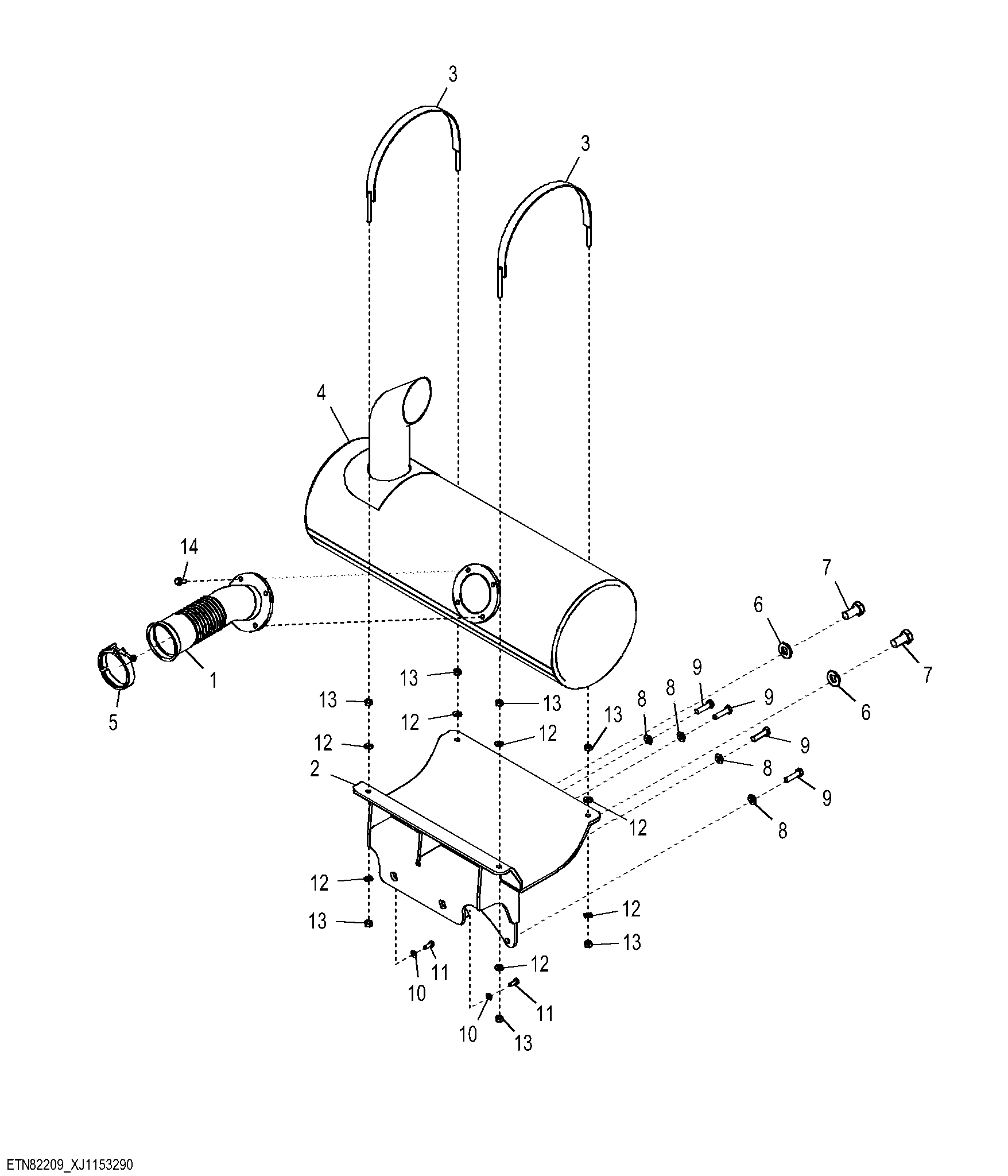 External Exhaust System (Engine 6090HT009-RE543575)