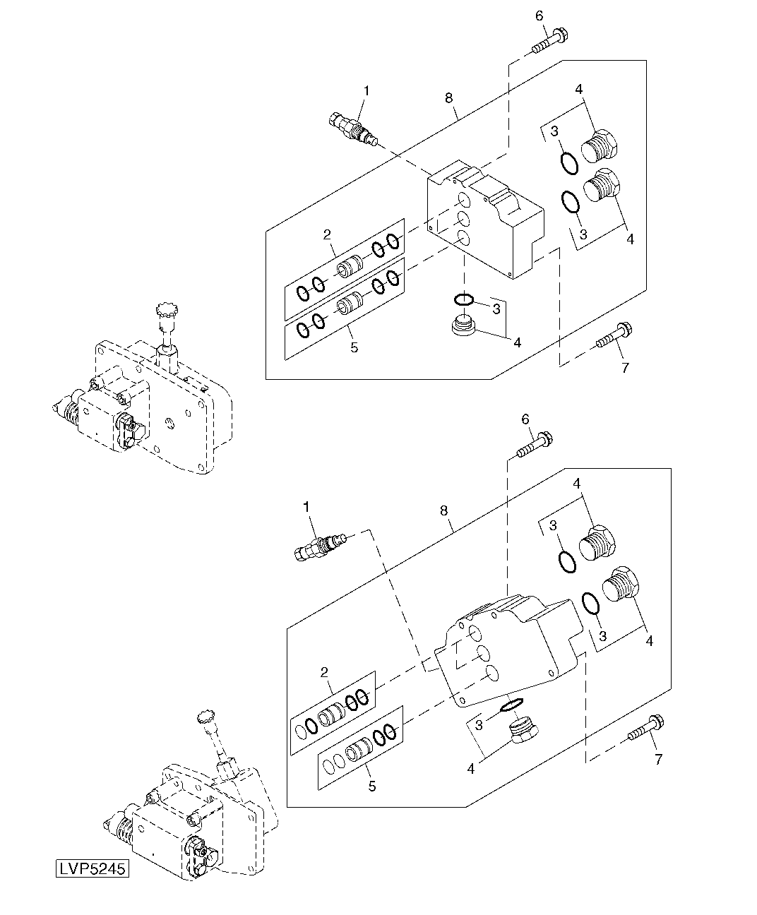 ROCKSHAFT CONTROL VALVE COVER (WITHOUT REAR SCV)