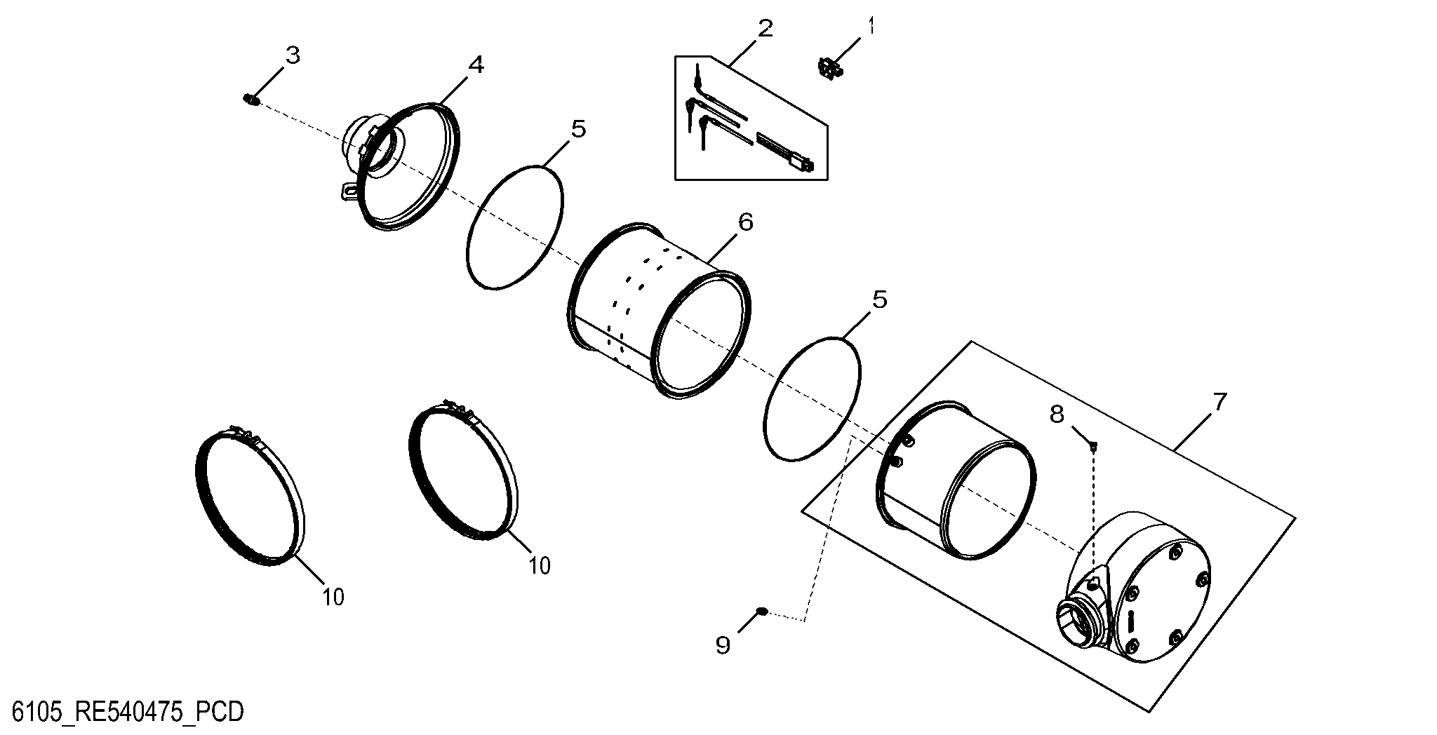 6105 Exhaust Filter / Diesel Particulate Filter