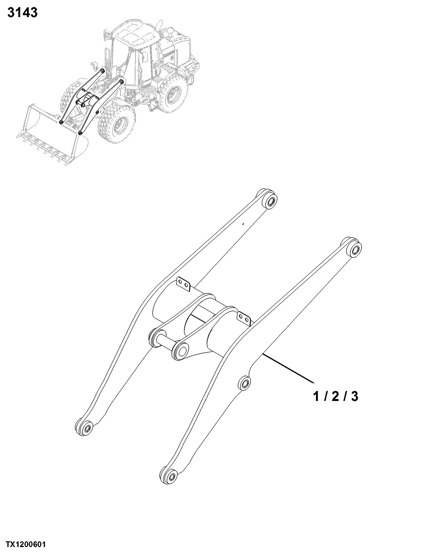 3143 Moveable Frame (Lift Arm, Etc)