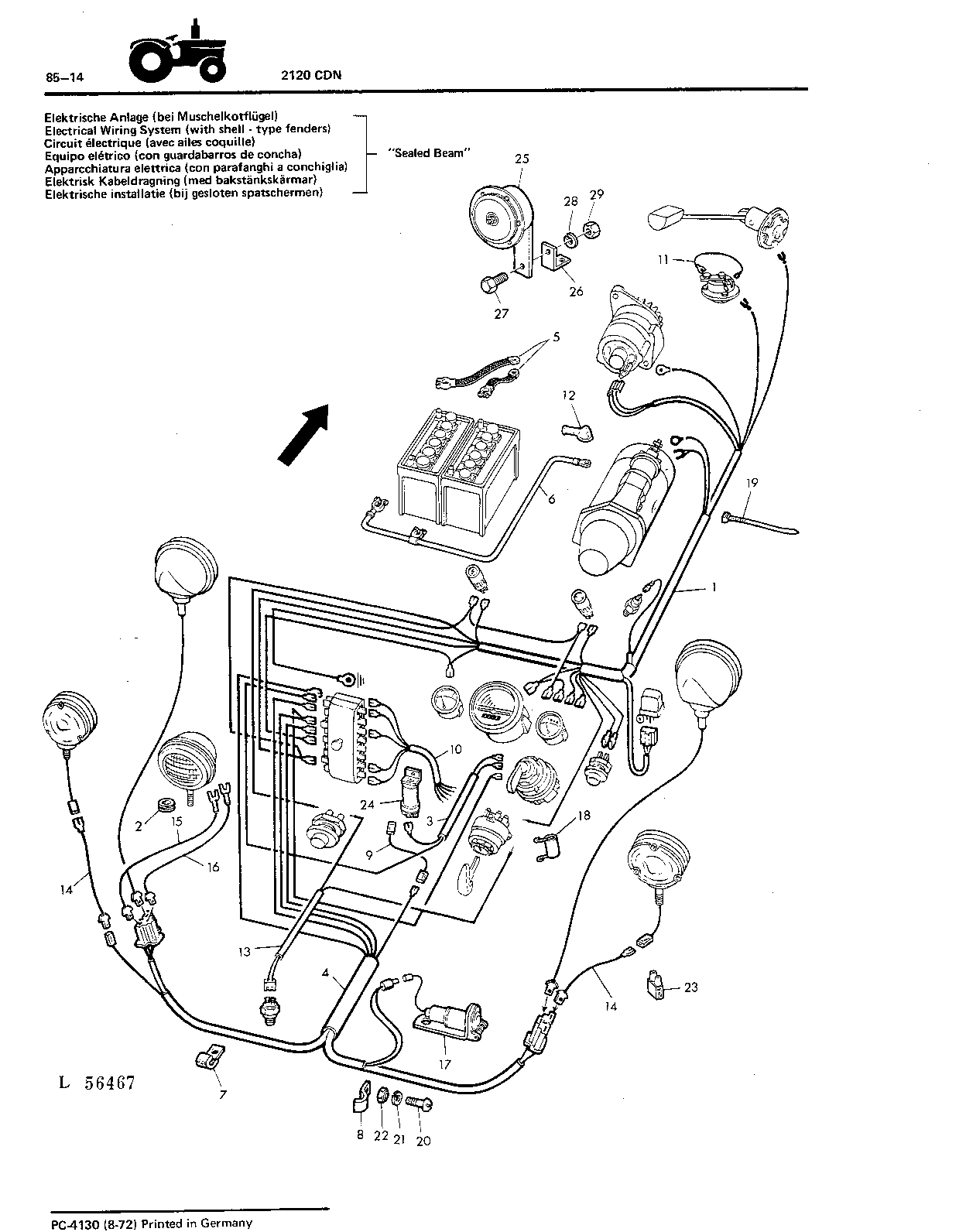 Electrical Wiring System (with Shell-Type Fenders)