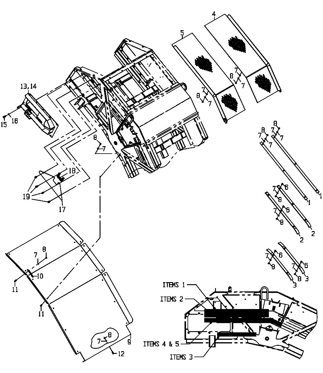 Elevator - Wear Strip And Floor - Upper Section