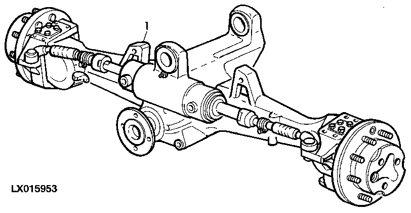 Fwd Axle, AS2025 ( - 001007)