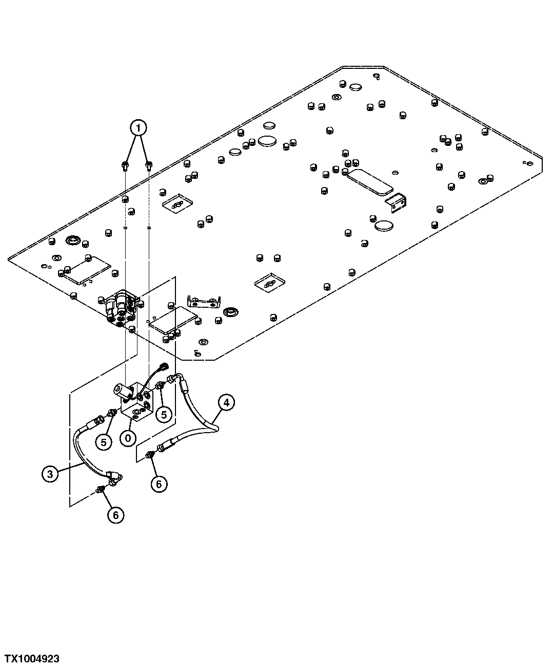 Travel Pilot Control Valve To Pilot Shut off Valve