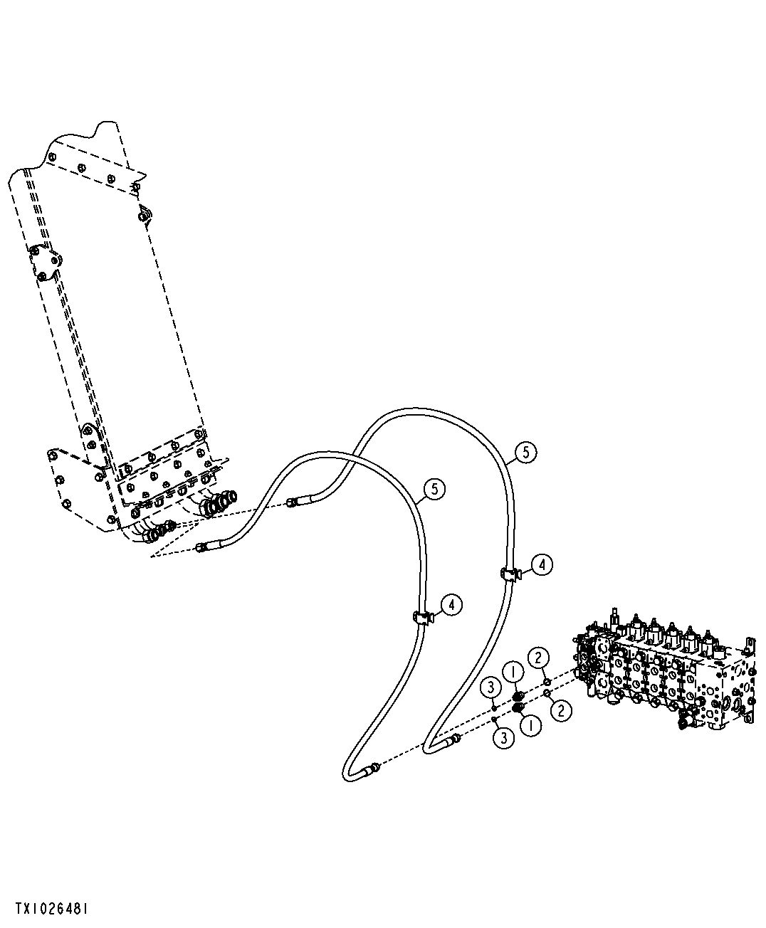 Boom / Stick Function Hydraulic System (Harvester)