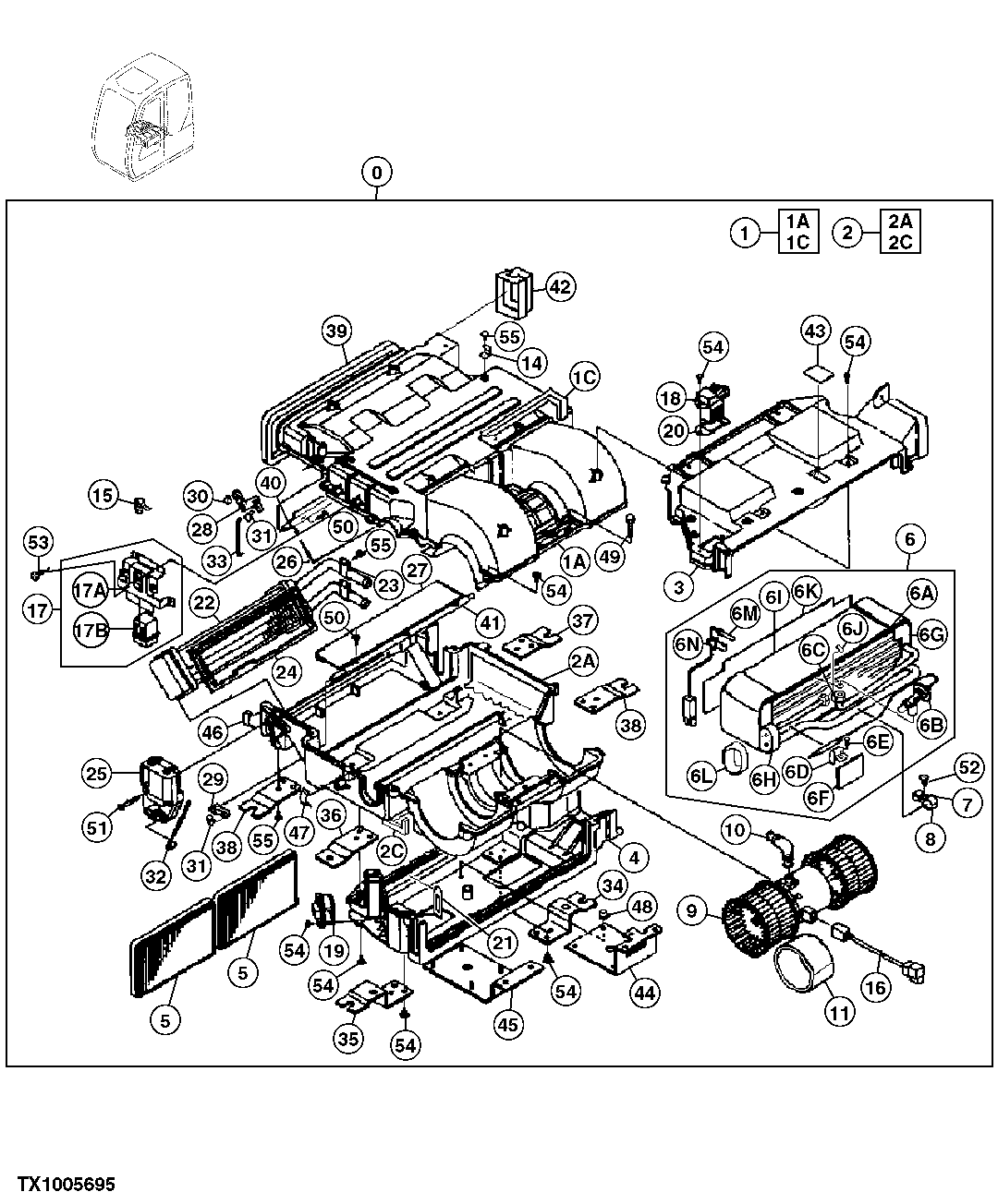 AIR CONDITIONER/HEATER (COMPONENTS) (CONTINUED)