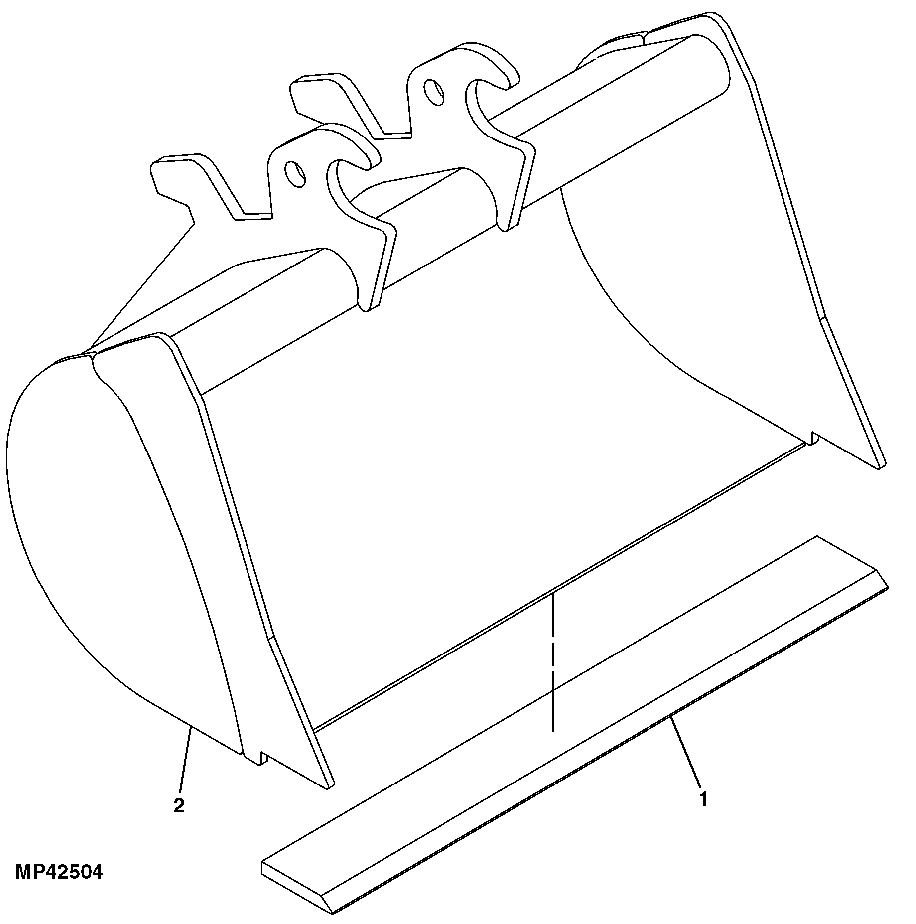 Bucket 36 in., Late Design