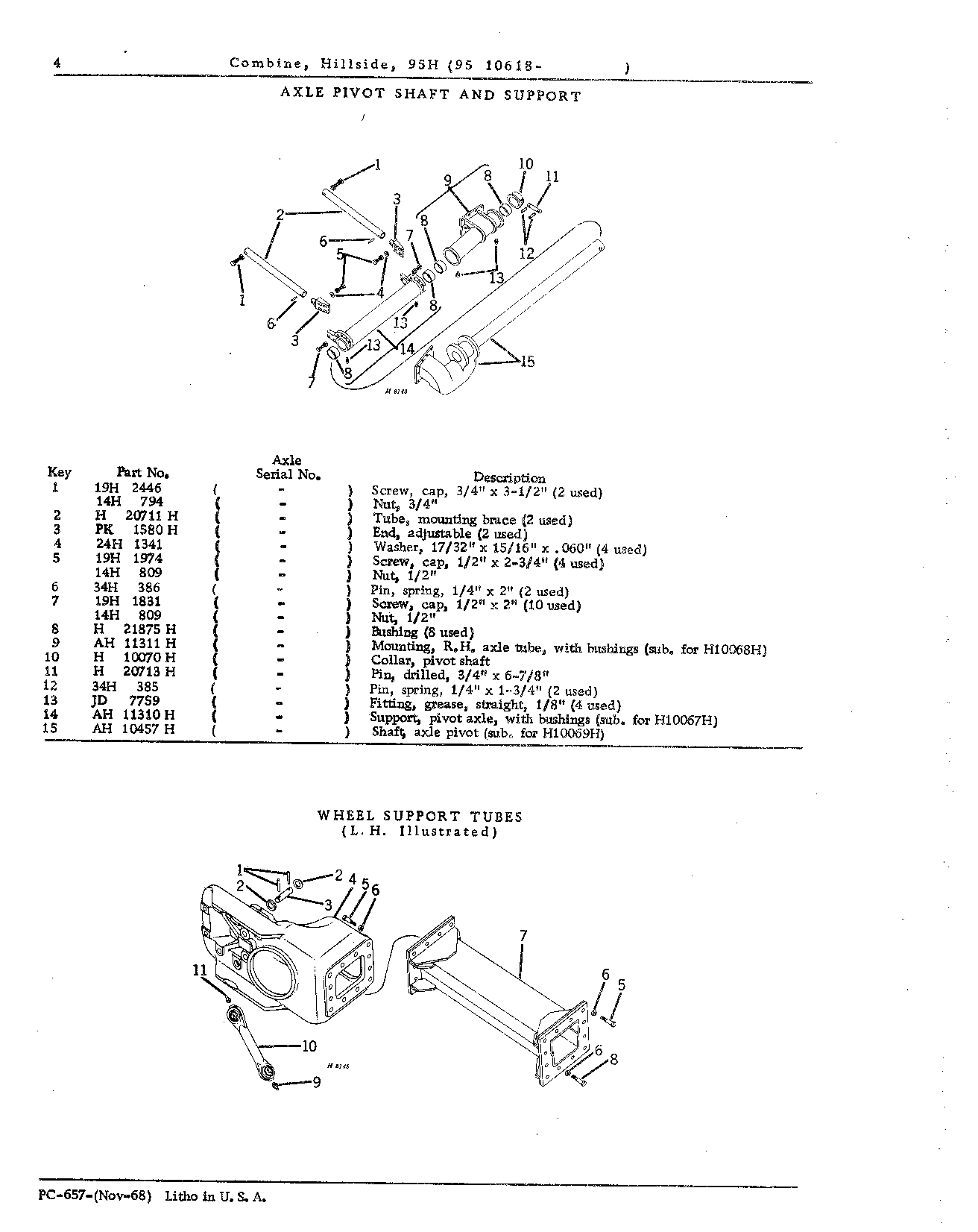 Main Wheels, Axle, and Drive Train (Continued)