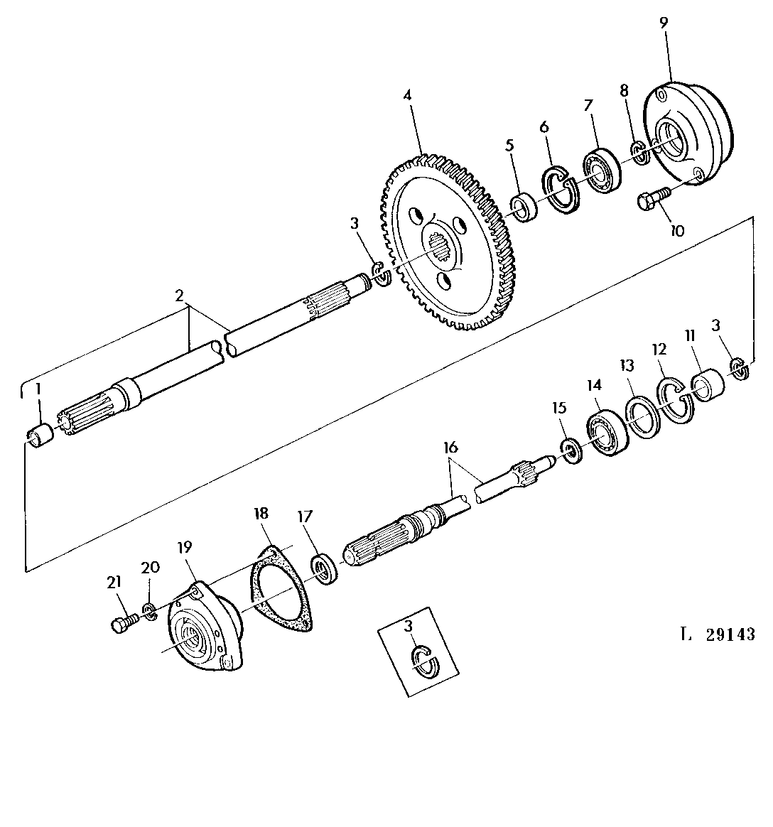 CONTINUOUS-RUNNING PTO-540 RPM (COLLAR SHIFT TRANSMISSION)