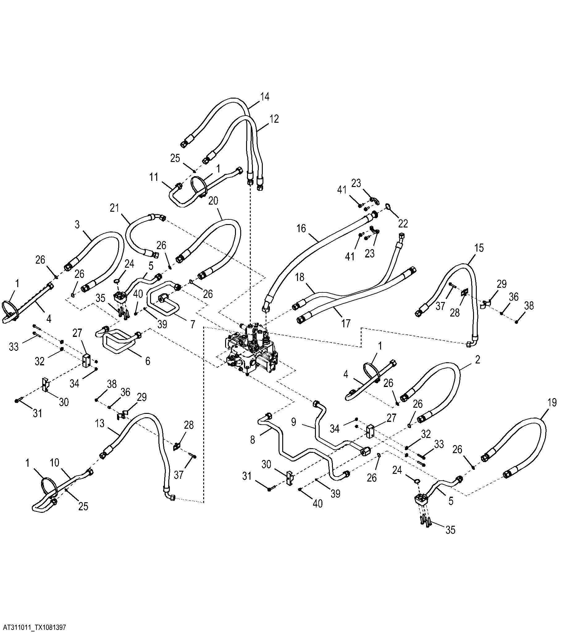 Boom And Bucket Cylinder Hydraulics (2-Spool Control Valve)