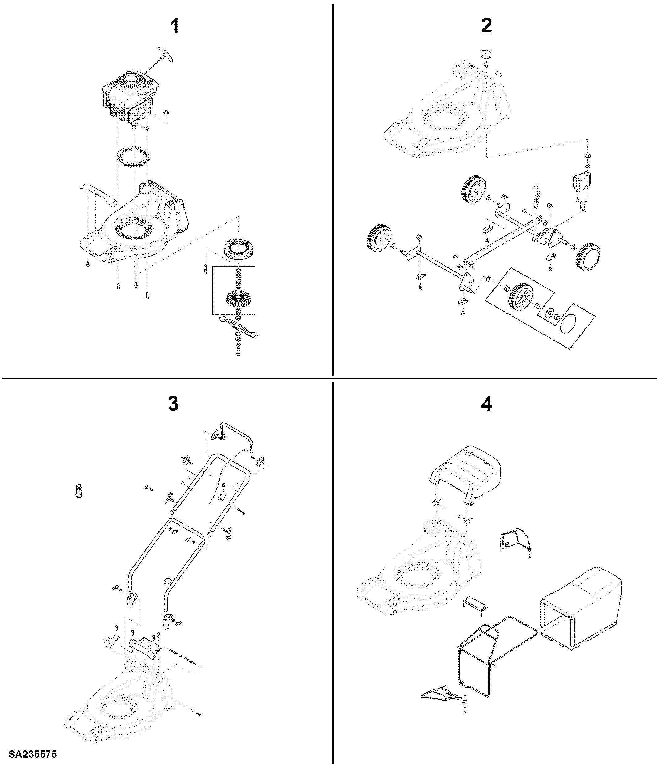 10 43 cm Walk-Behind Mower 4- Cycle Engine, 43-Compact (SA1441)