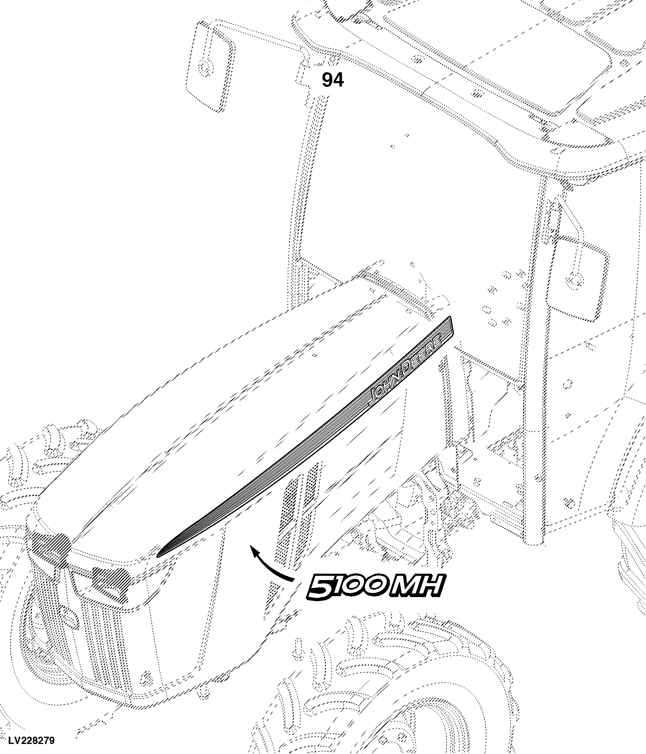 5100MH Tractor (Engine 4045HLV72)(North American Edition)(FT4)