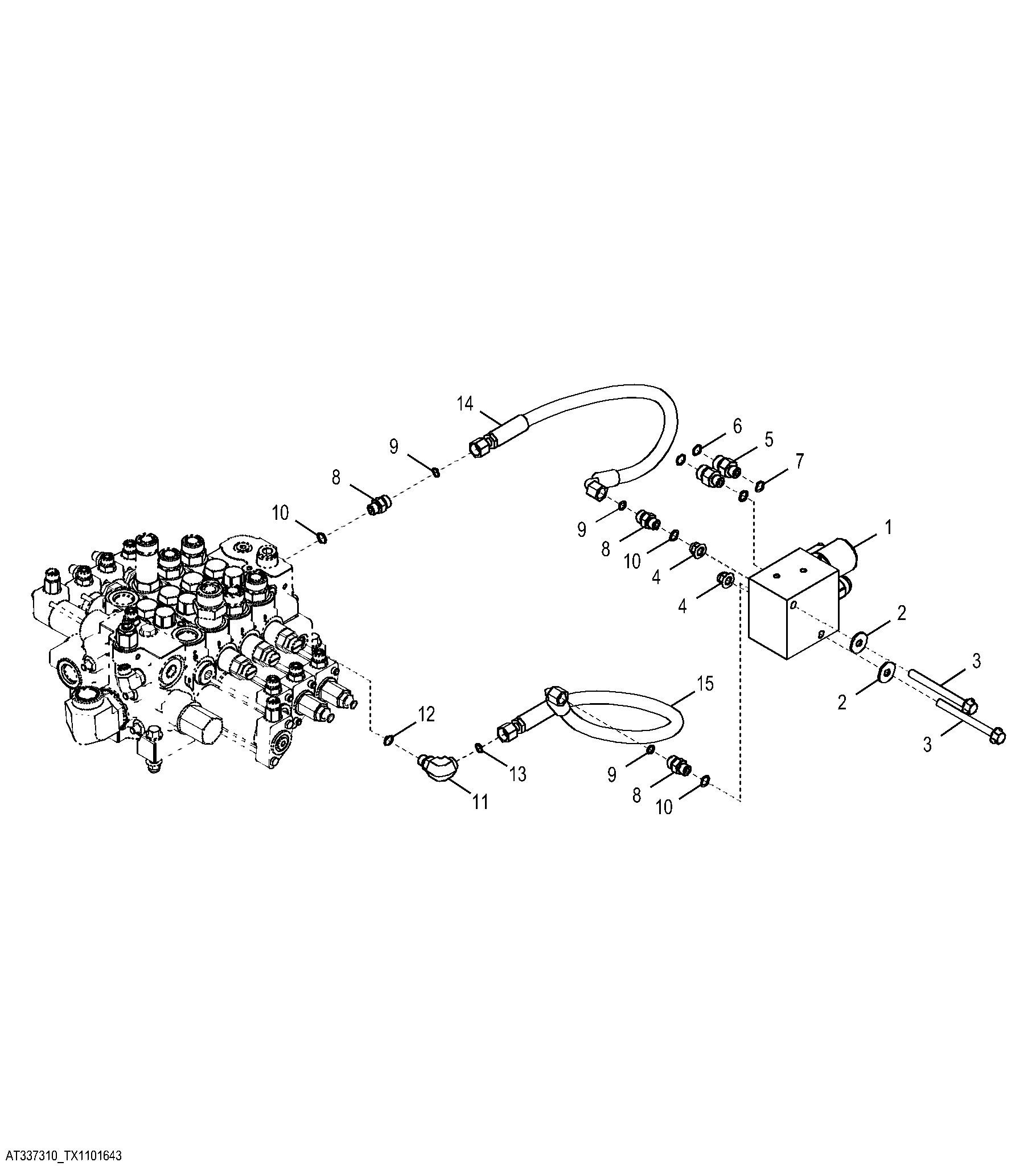 Pin Disconnect Valve Hydraulic Lines (Z-Bar)