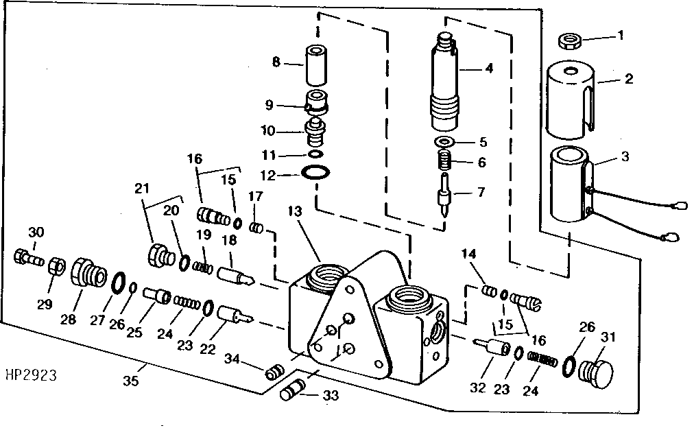 SOLENOID CONTROL VALVE FOR HEADER LIFT MODULE