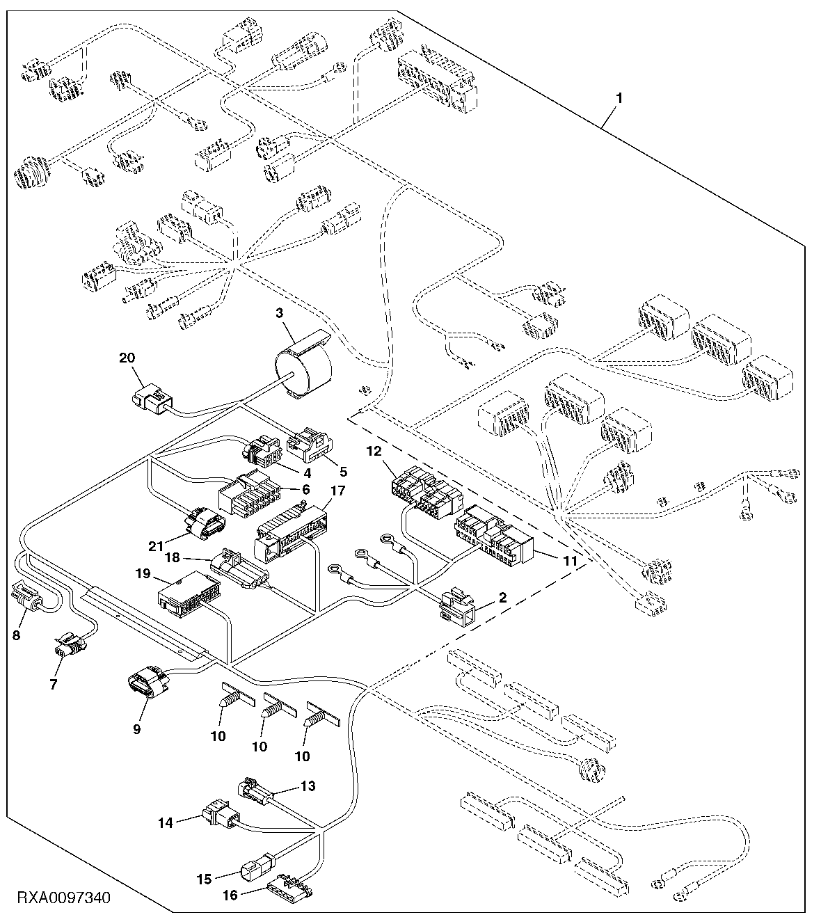 CAB WIRING HARNESS CONNECTORS (1/3) (NAV) (PQT) (30-50K)