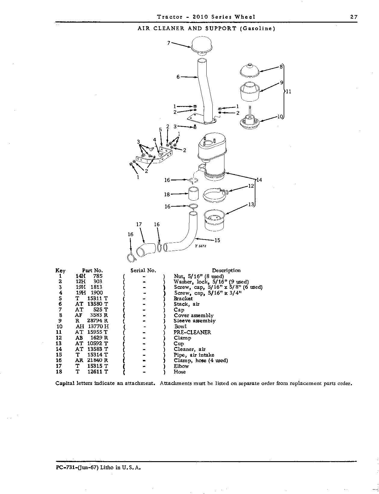 Air cleaner (Continued)