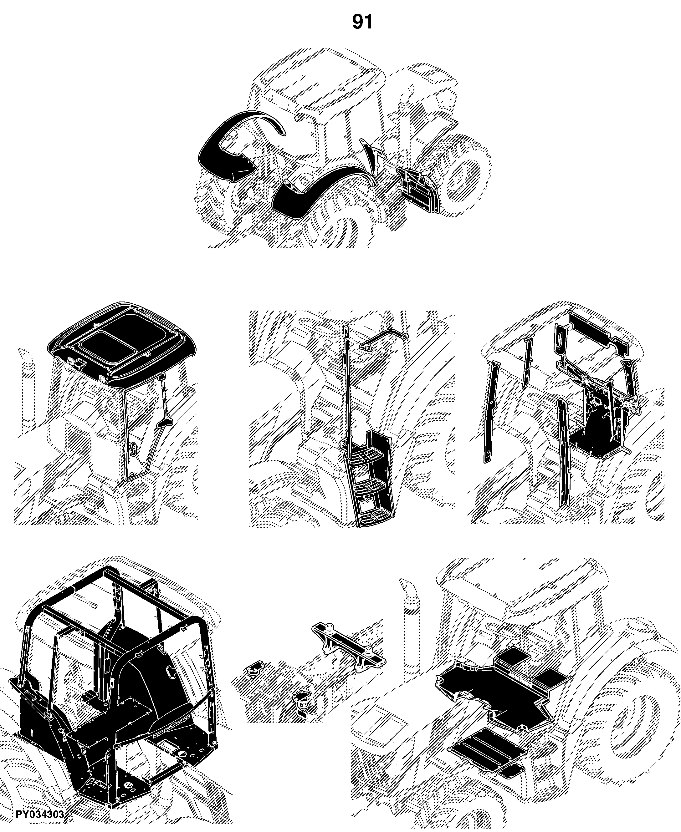6170M Tractor (Europe Edition, Engine SN: 6068RXXXXXX)(Interim Tier 4)