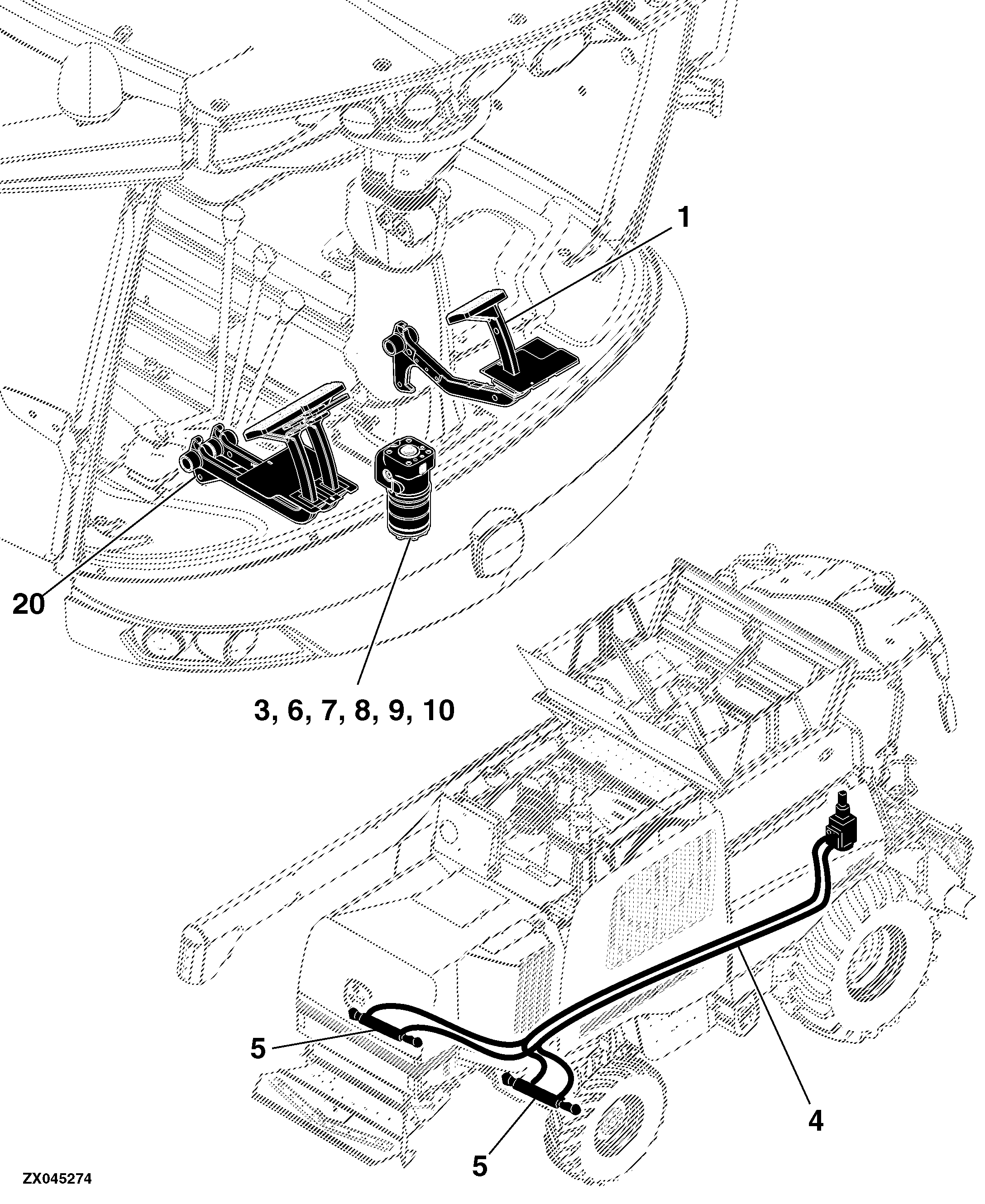 60 Steering, Brakes, Rear Axle Combine W540 - MY12