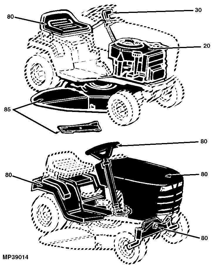 SABRE 1338G, 1538H, 1546G, 1638HS, 1646H and EUROPRO 1338GS, 1538HX, 1546GS, 1646HS, Lawn Tractors