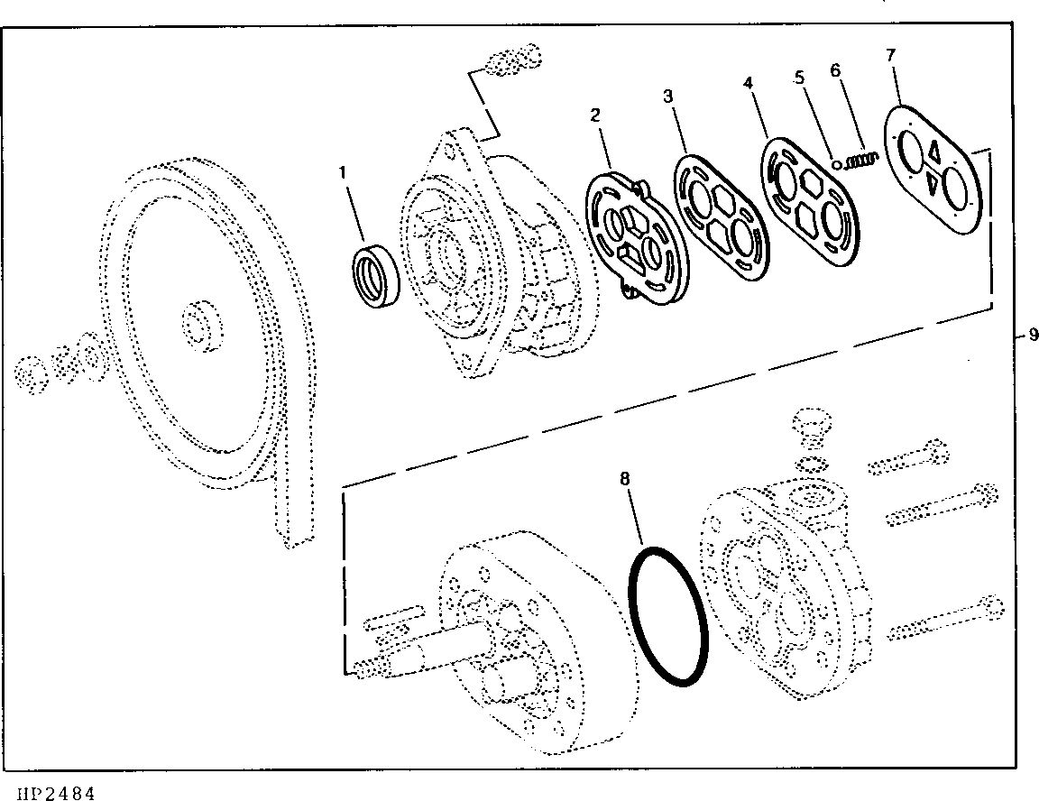 KIT, HYDROSTATIC DRIVE REEL HYDRAULIC PUMP AND SHEAVE