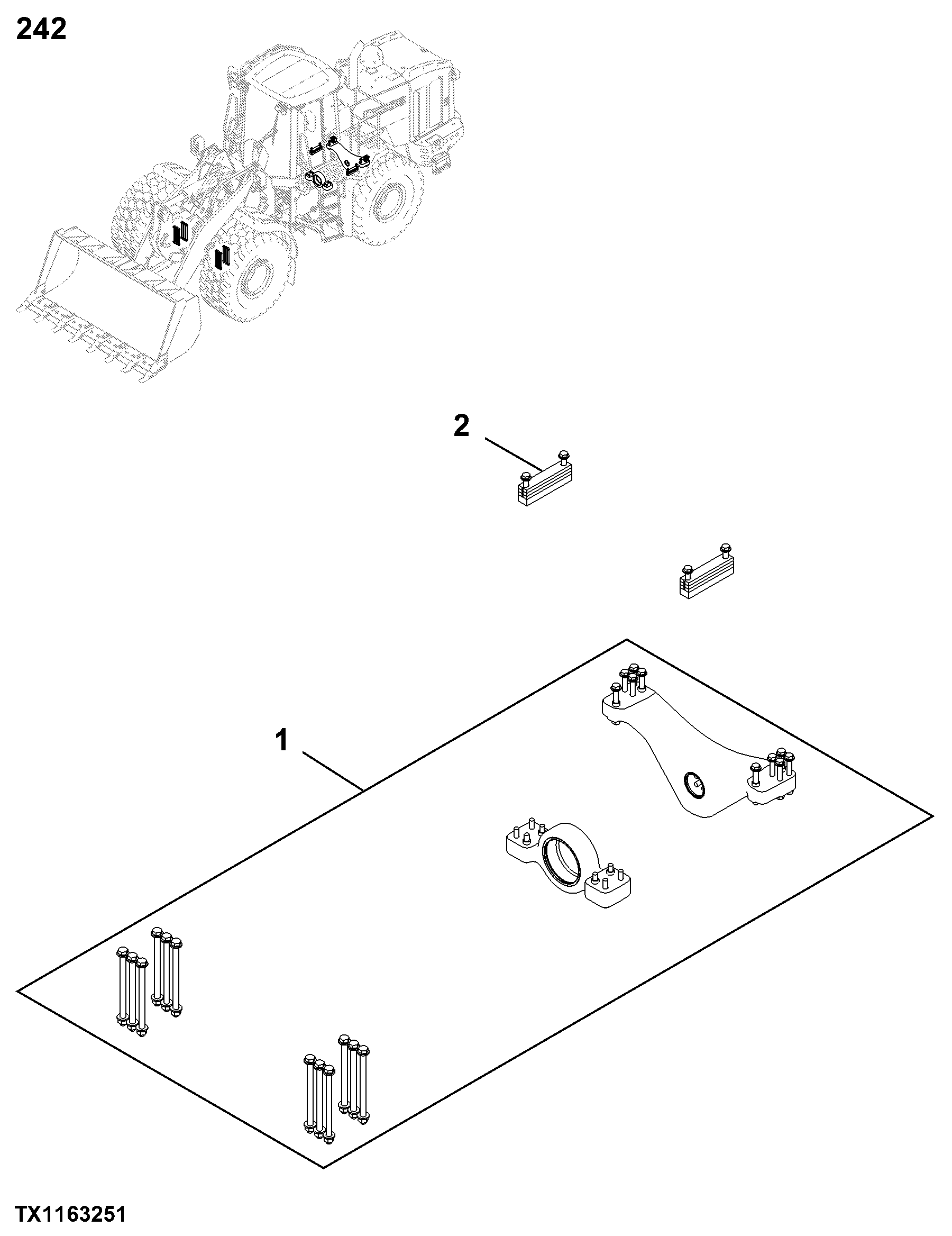 0242 Axle Mounting Parts