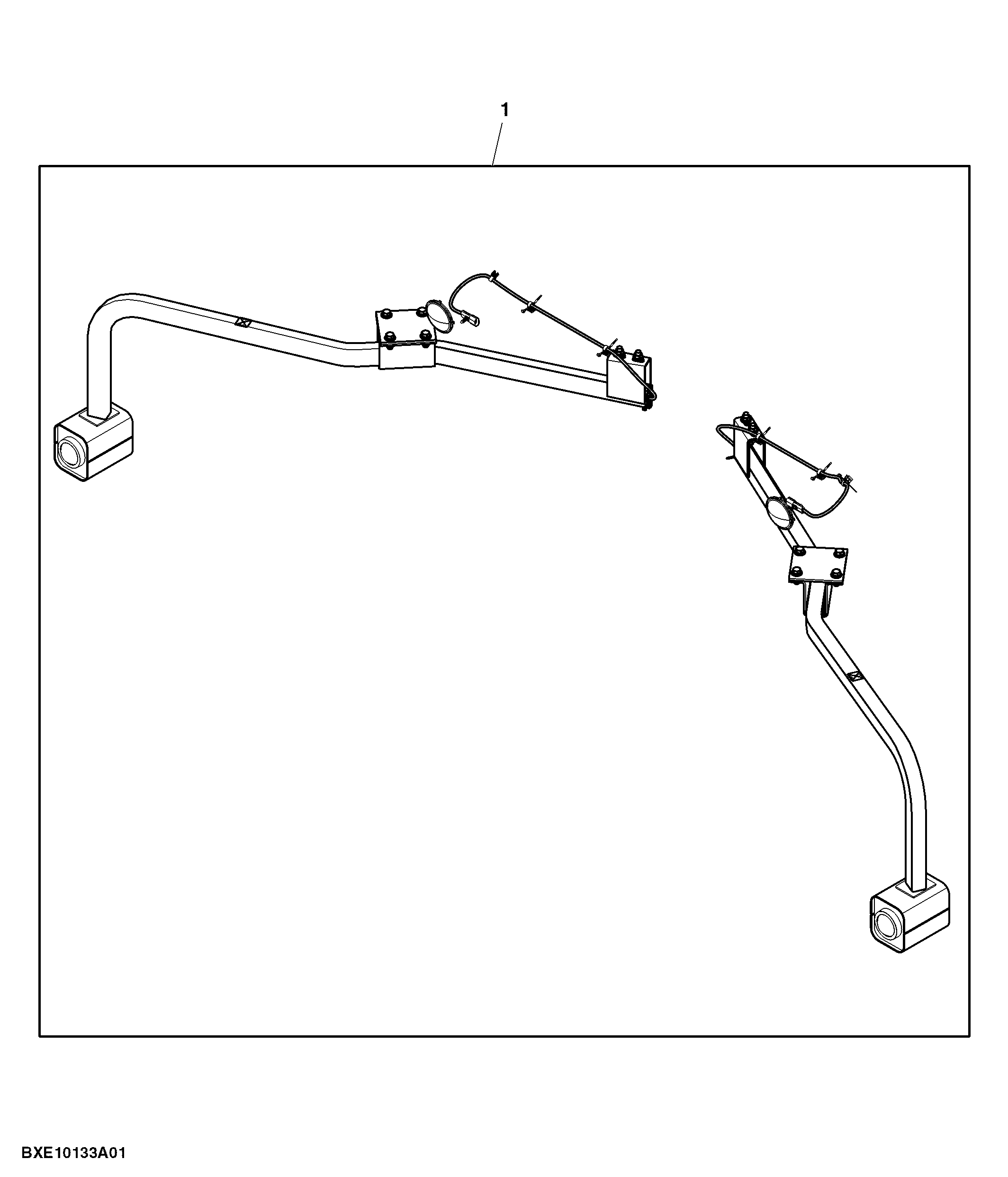 Attachment, Lower Driving Headlight (For Russia)