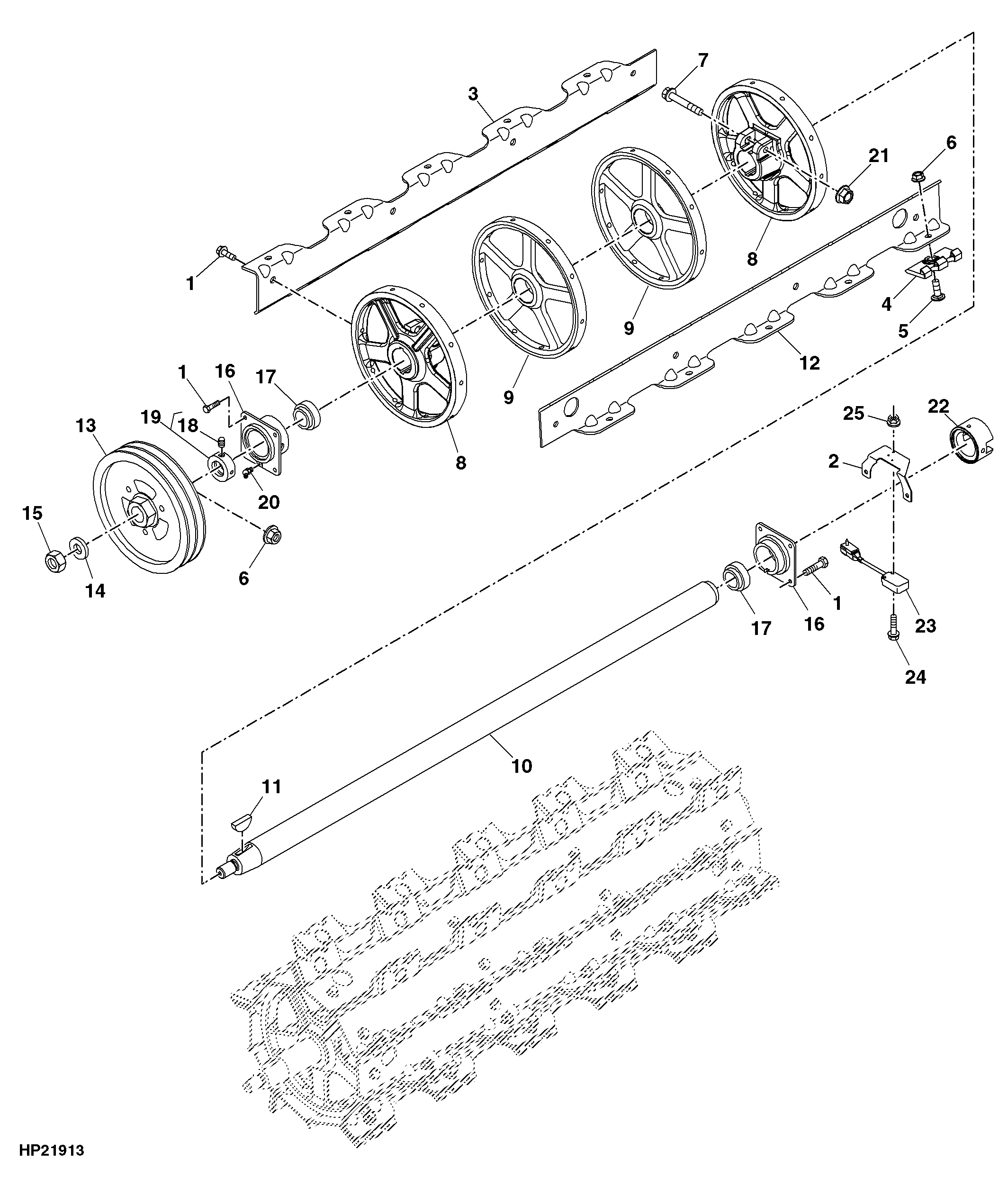 Feed Accelerator Stone Trap Drive Beater, Rice