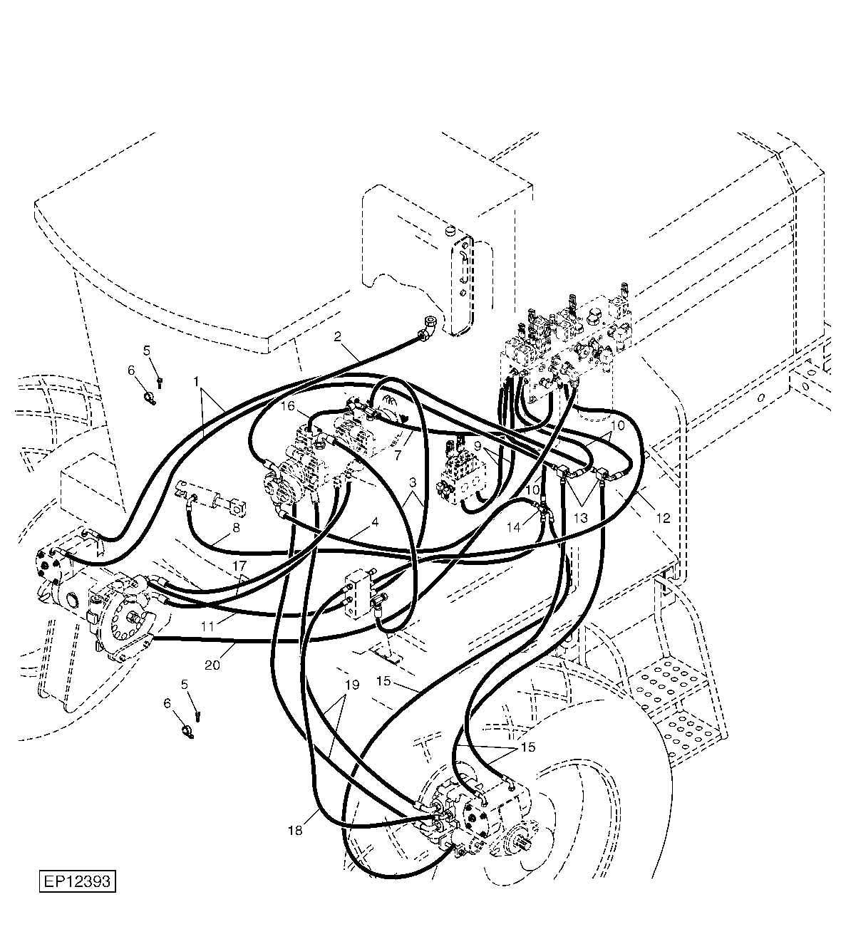 Hydraulic Hoses Continued (300001 - 310000)