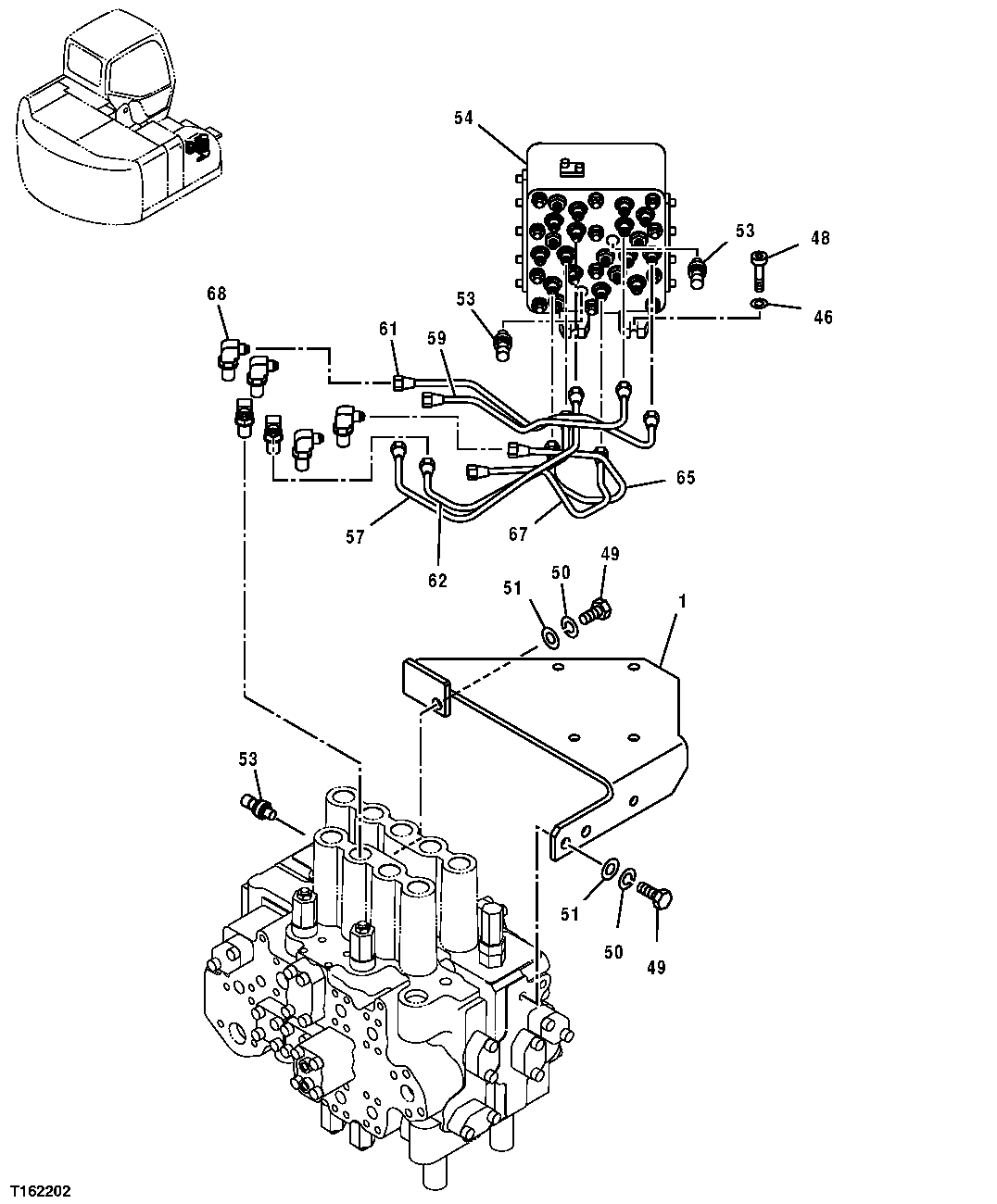 PILOT LINES (CONTROL VALVE TOP TO PILOT SIGNAL MANIFOLD)