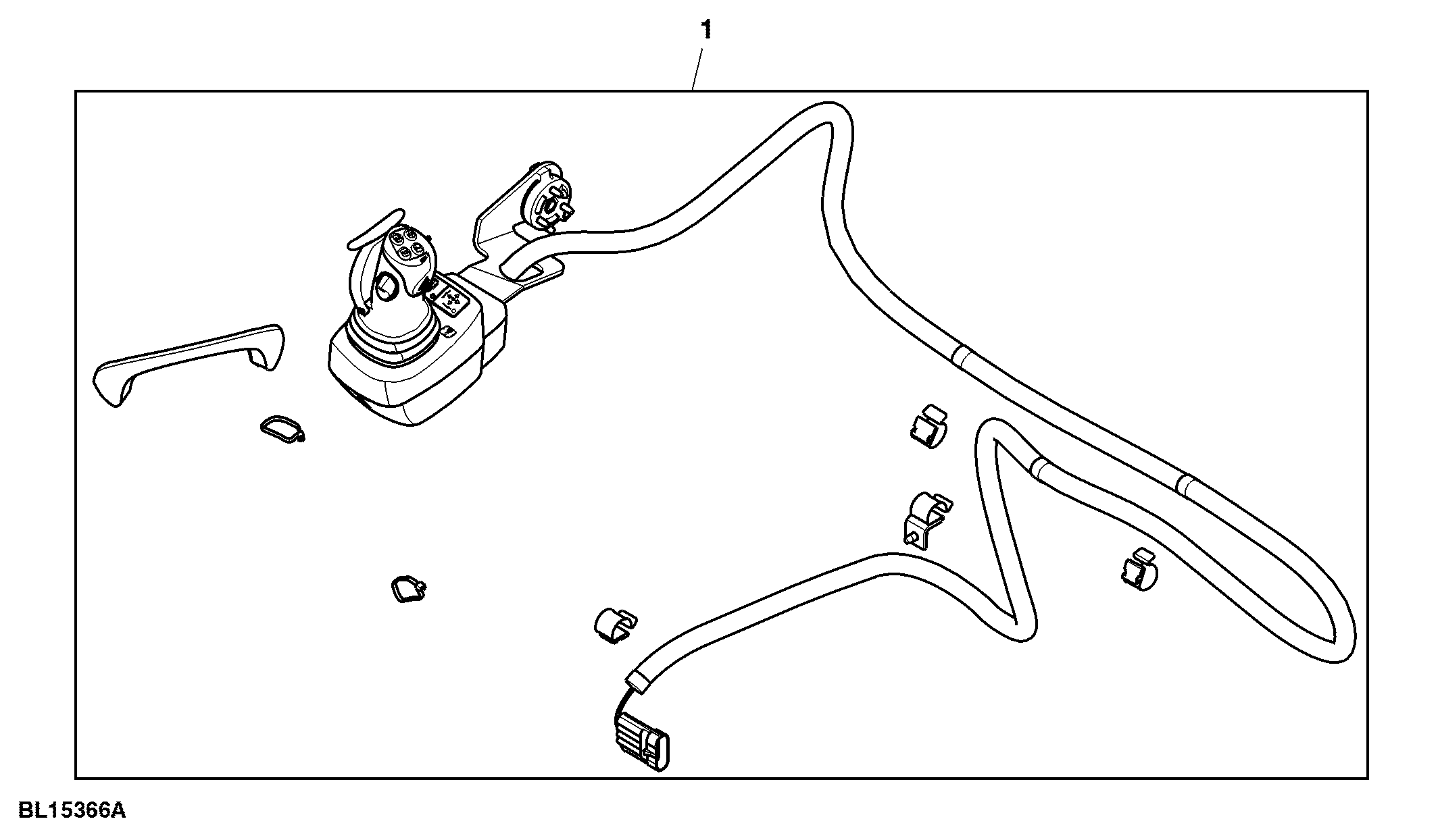Attachment, Multi-Function Lever, Armrest Integrated, W/ PowrQuad™ PLUS