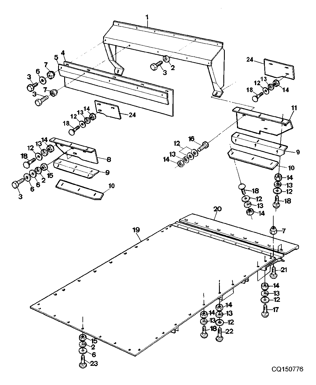 FLOOR PANEL FOR FEEDER CONVEYOR (WITHOUT MASTER)