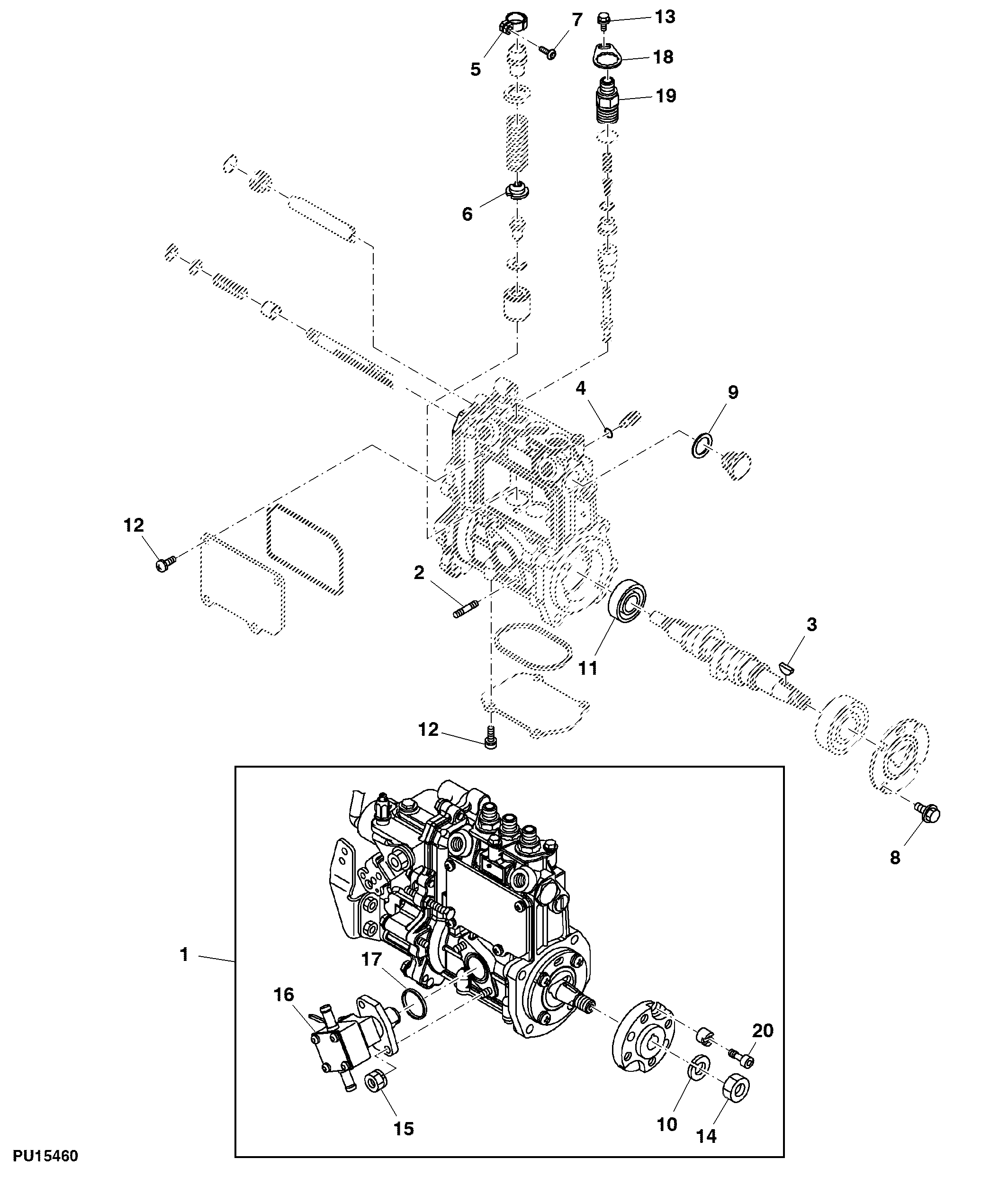 Fuel Injection Pump (Engine Marked 3TNM72-BJLT)