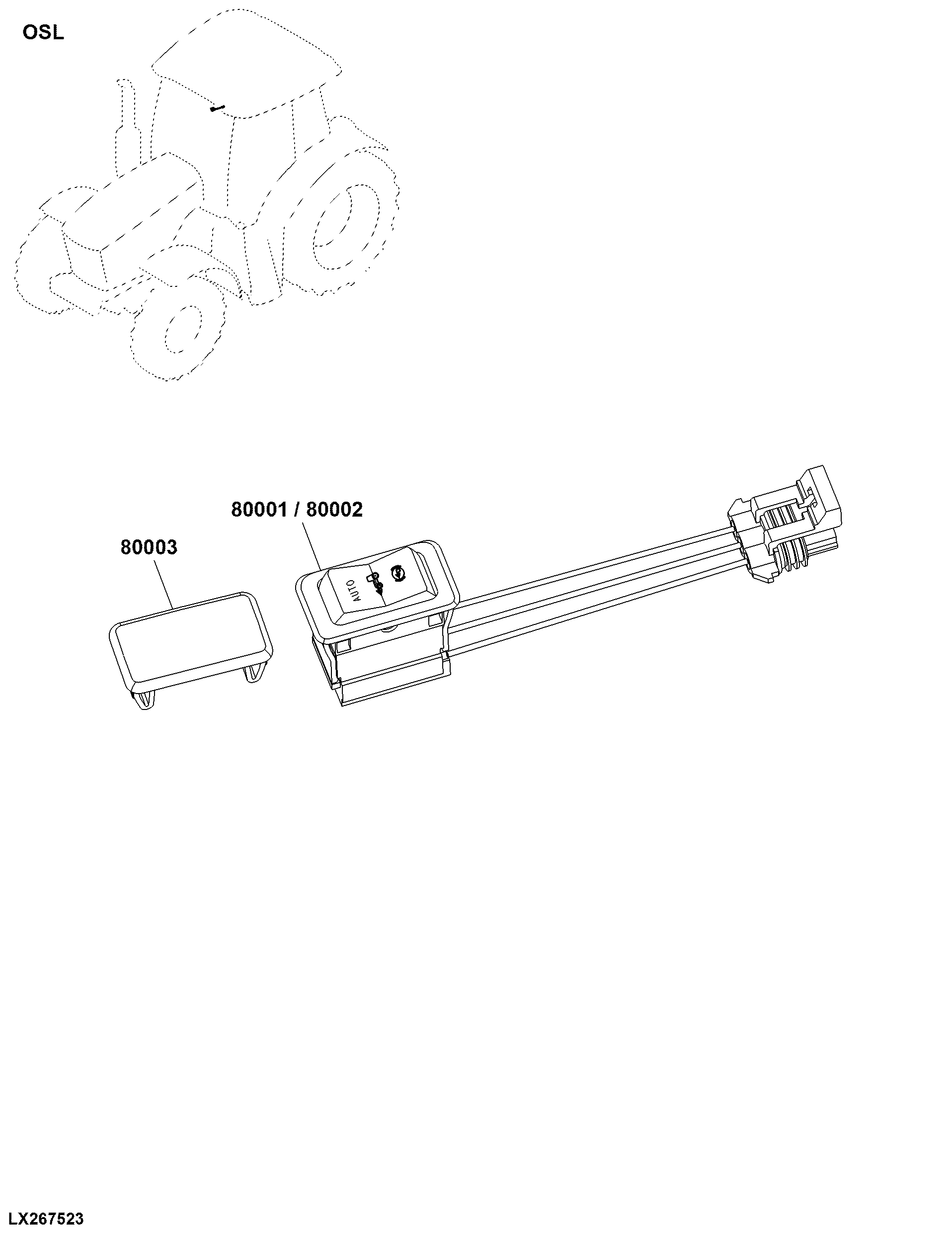OSL Mechanical Front Wheel Drive Controls