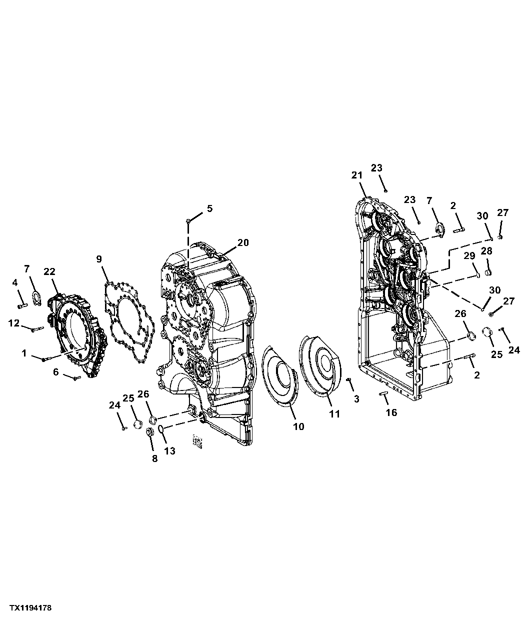 Transmission Housing (without Lock-up Torque Converter)