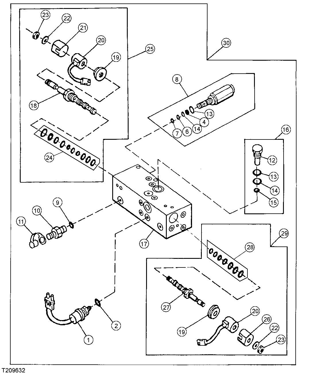 DIFFERENTIAL LOCK AND PARK BRAKE SOLENOID VALVE