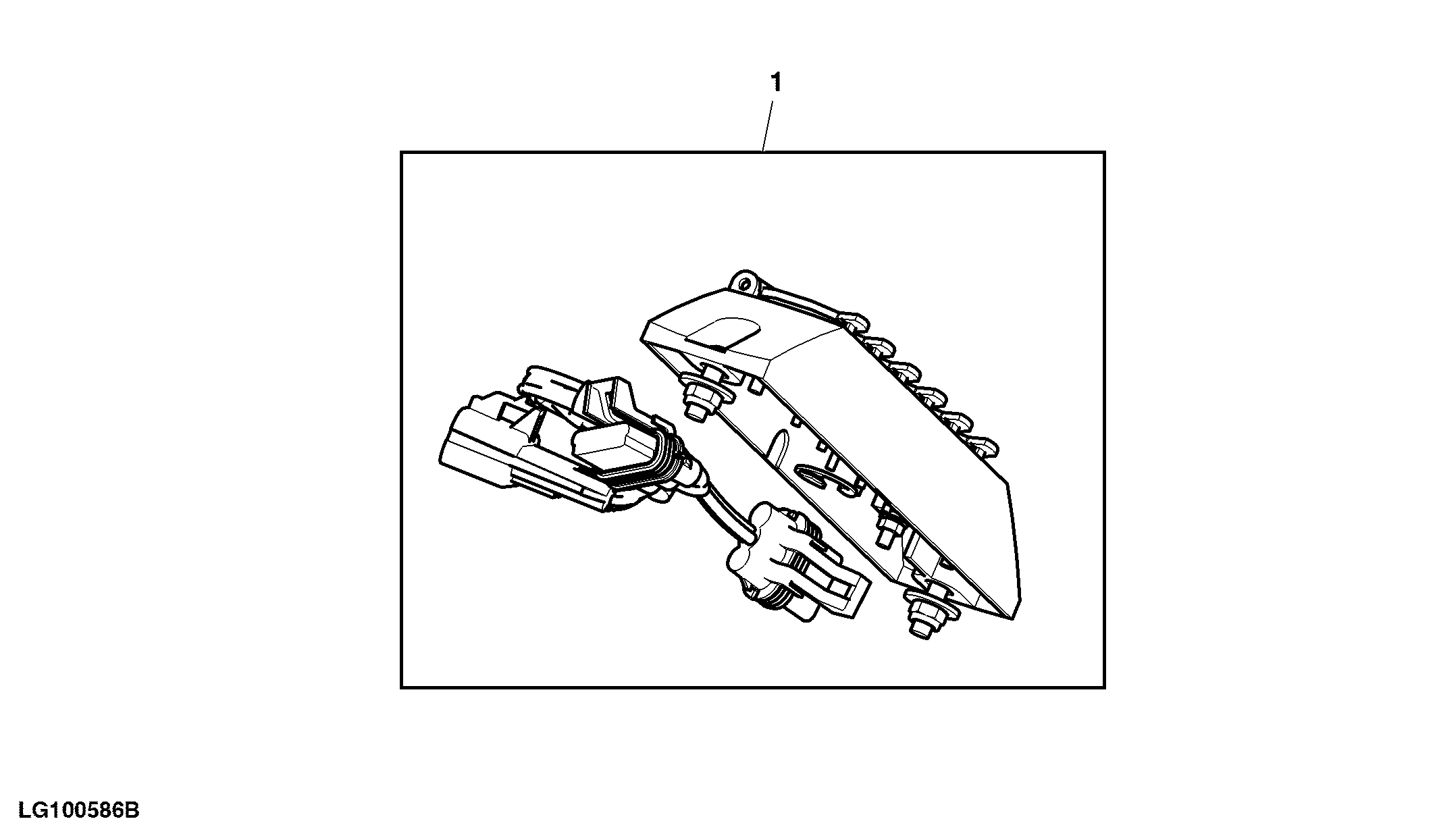Attachment, Power Outlet Socket Strip / Wiring Harness