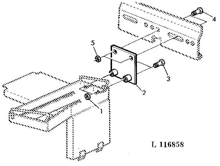 TOOL BOX ATTACHMENT ASSY. (WITH MC1 CAB/FRONT WHEEL DRIVE) MODULE 2 OR 3