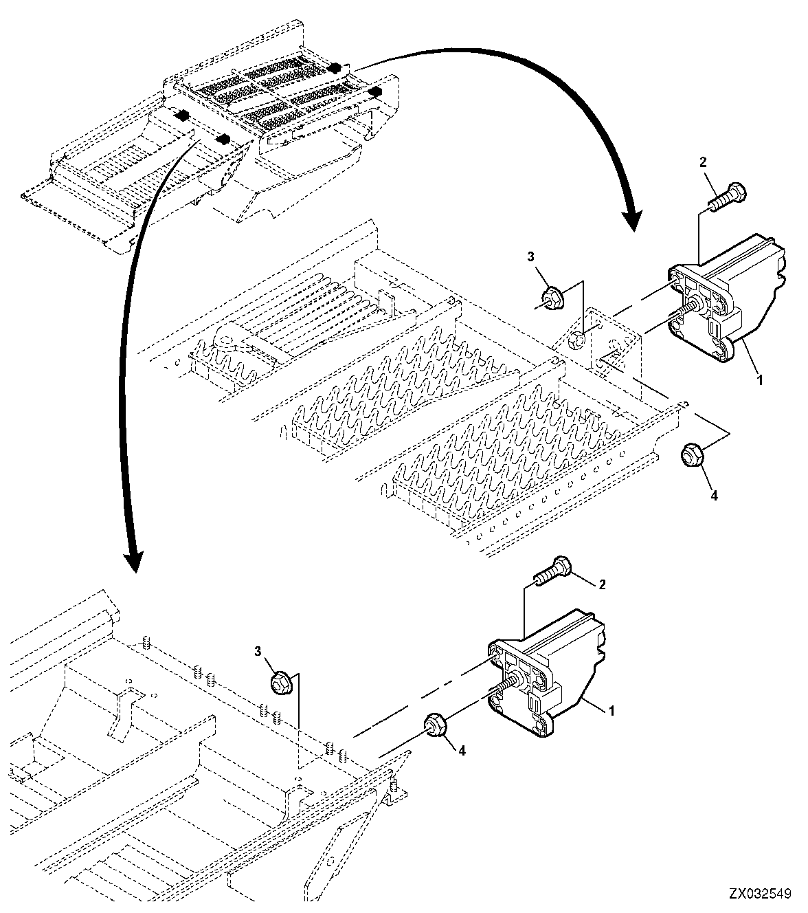 Motor For Electrically-Adjustable Pre-Cleaner And Chaffer Sieves