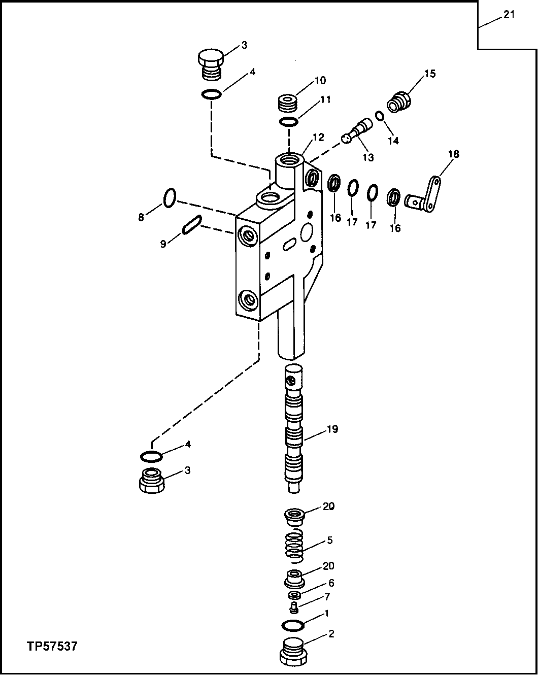 Replacement Hydraulic Control Valve Section (Circle Rotate)