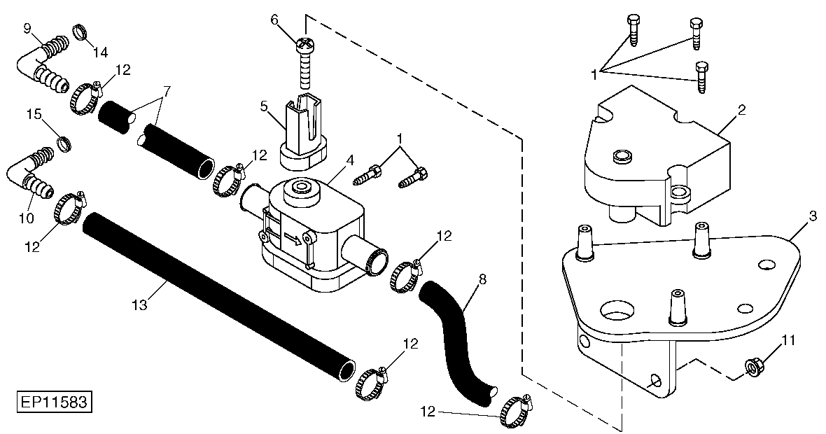 Air Conditioning System - Water Valve Assembly (163101 - )