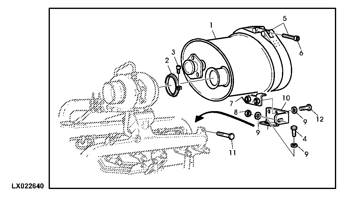 MUFFLER (EXHAUST SYSTEM VERTICAL STACK,LEFT HAND SIDE)