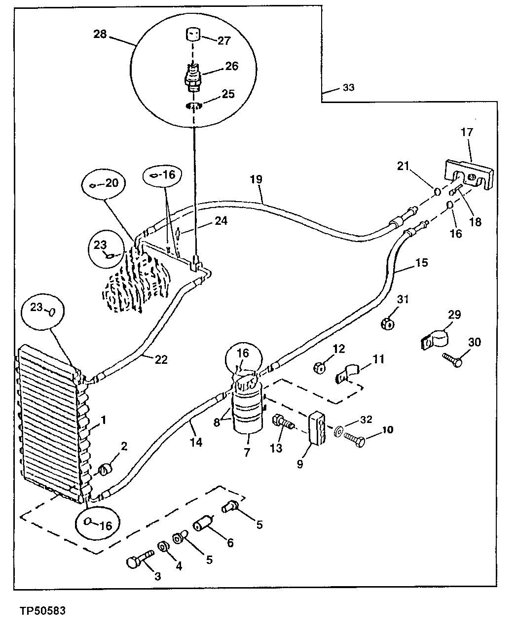 Air Conditioner Condenser, Dryer and Hoses (816287 - 830204)