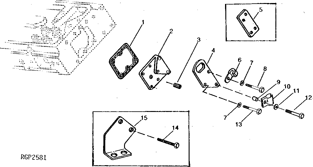CYLINDER HEAD COVER AND STEERING LINE BRACKET