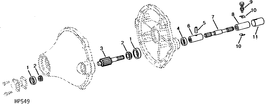 FINAL DRIVE PINION, DRIVE SHAFTS, AND BEARINGS