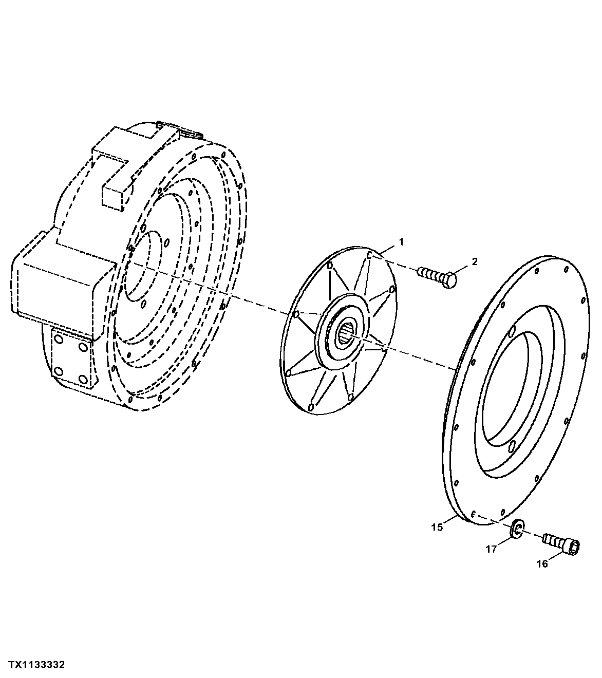 Hydrostatic Pump Splined Coupling and Flange