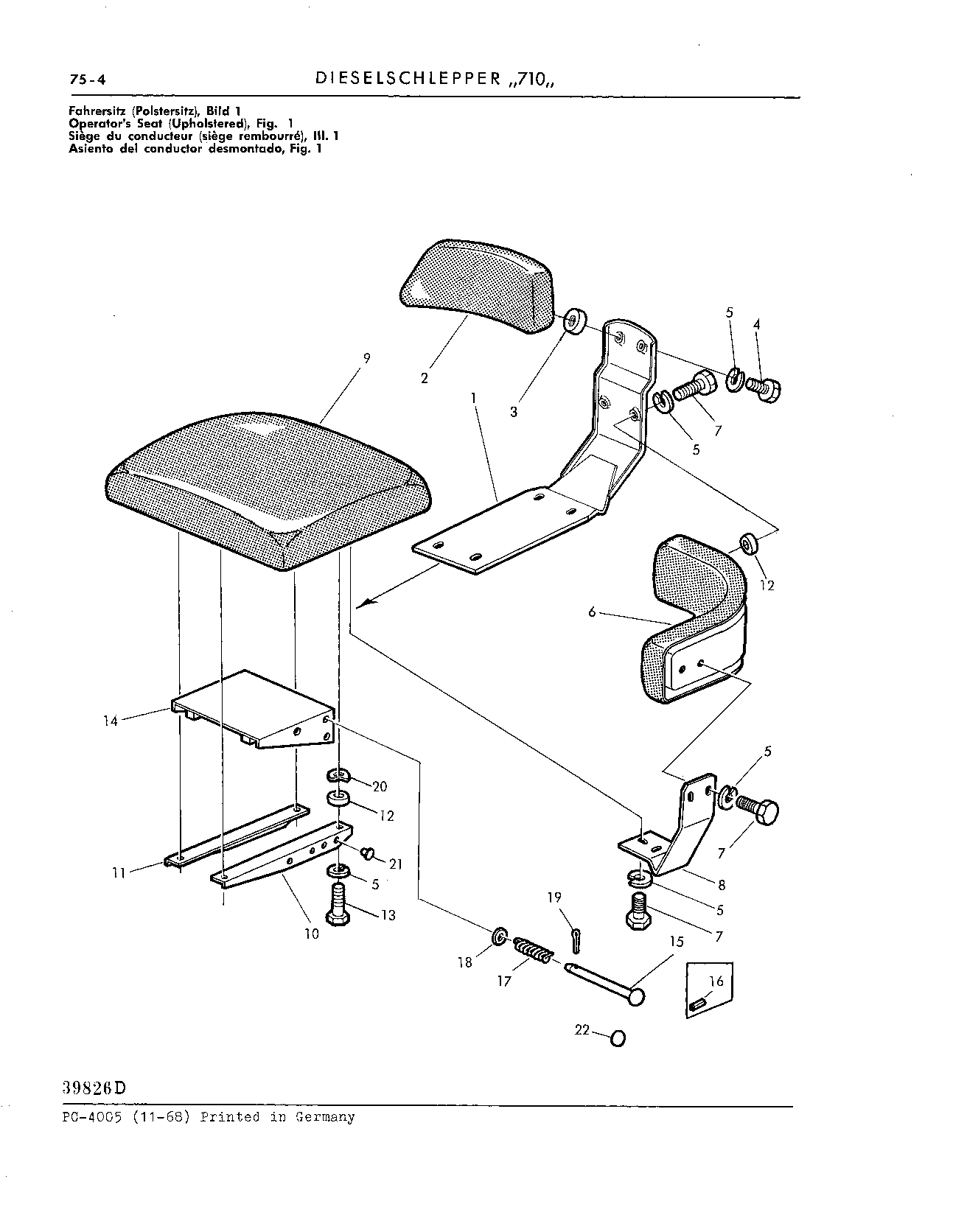 Operator's Seat (Continued)