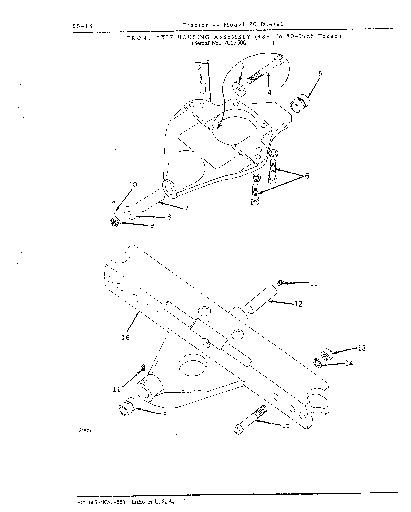 Section 55 - Steering Mechanism, Front End Equipment, and Rear Wheels (Continued)