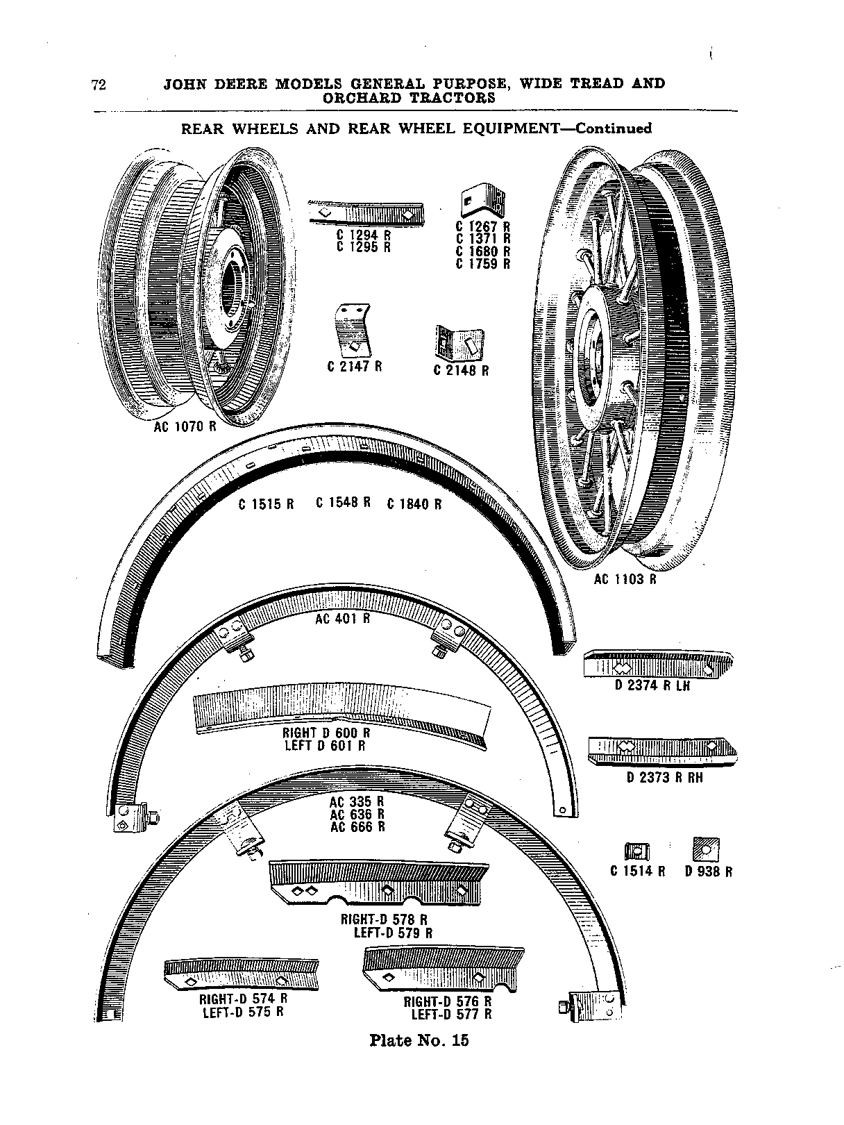 Rear Wheels (Continued)