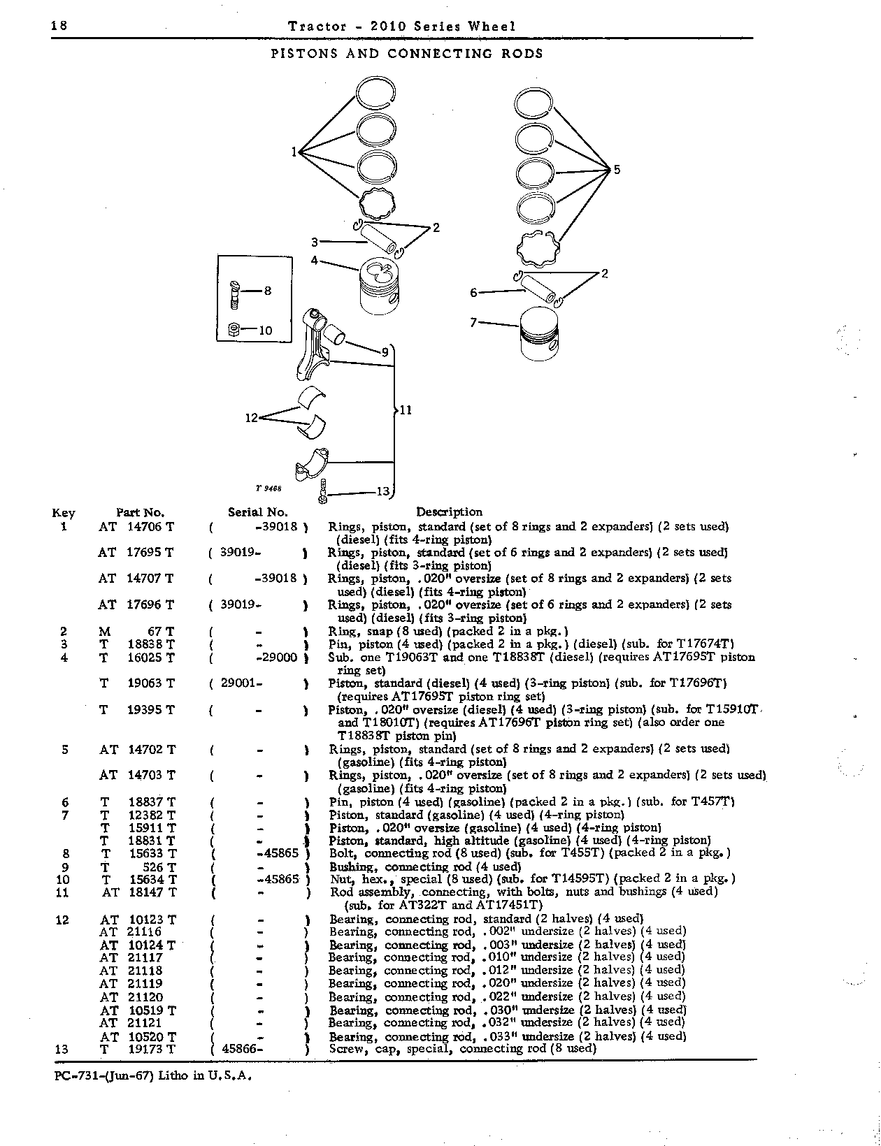 Bearing, connecting rod