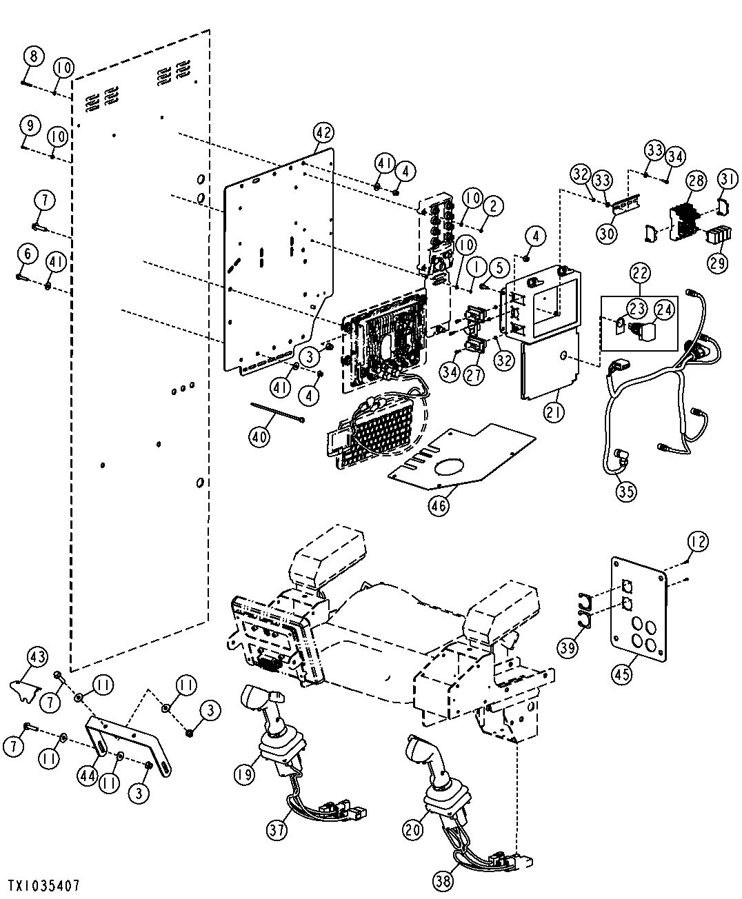 TIMBERRITE (T30) SYSTEM - COMPUTER MOUNTING HARDWARE (SN -XXXXXX)